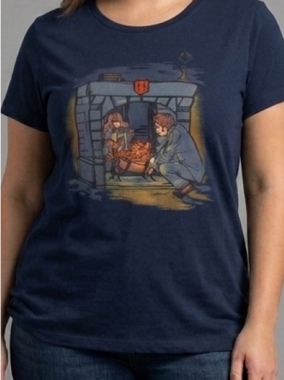 Teefury The Witch in the Fireplace Graphic Tee Doctor Who/Harry Potter crossover